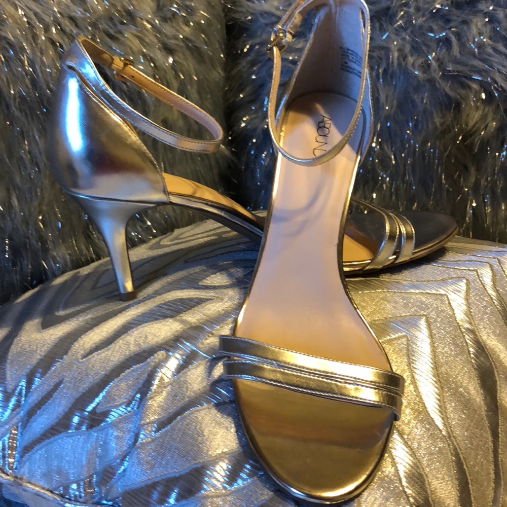 Gold Ankle Strap Sandals